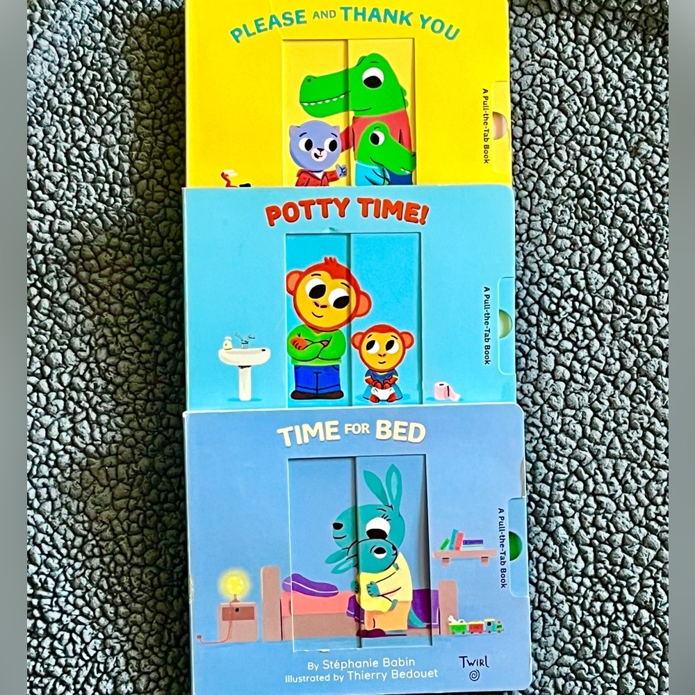 The best Pull-the-Tab Books (Set of 3) EUC!!